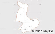 Classic Style Simple Map of Tashigang, cropped outside