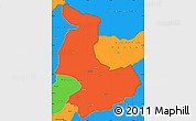 Political Simple Map of Tashigang