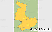 Savanna Style Simple Map of Tashigang, cropped outside