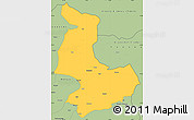 Savanna Style Simple Map of Tashigang