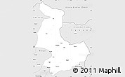 Silver Style Simple Map of Tashigang