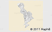 Classic Style 3D Map of Thimphu, single color outside