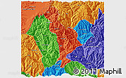 Political 3D Map of Thimphu