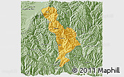 Savanna Style 3D Map of Thimphu