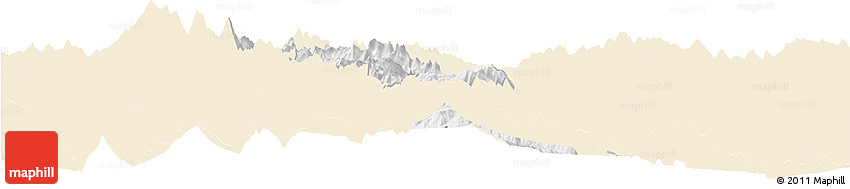 Classic Style Horizon Map of Thimphu, single color outside