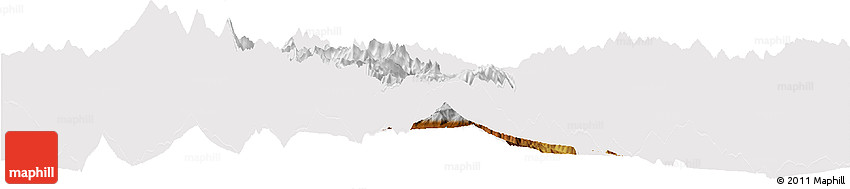 Physical Horizon Map of Thimphu, cropped outside