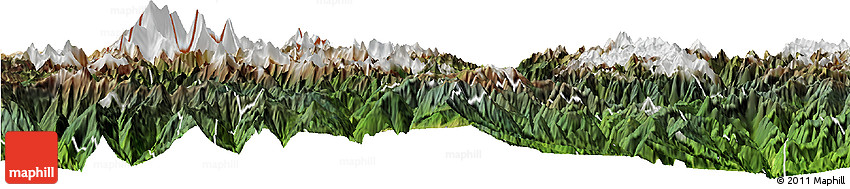 Satellite Horizon Map of Thimphu