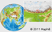 Physical Location Map of Thimphu