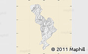 Classic Style Map of Thimphu, single color outside