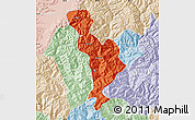 Political Map of Thimphu, lighten