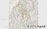 Shaded Relief Map of Thimphu, lighten