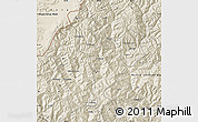 Shaded Relief Map of Thimphu