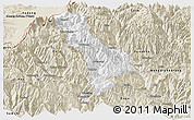 Classic Style Panoramic Map of Thimphu