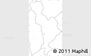 Blank Simple Map of Thimphu, no labels