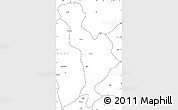 Blank Simple Map of Thimphu
