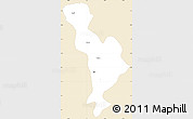 Classic Style Simple Map of Thimphu, single color outside