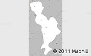 Gray Simple Map of Thimphu