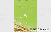 Physical Panoramic Map of Gral.J.Ballivia