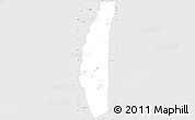 Silver Style Simple Map of Gral.J.Ballivia