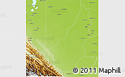 Physical 3D Map of Moxos