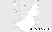 Silver Style Simple Map of Moxos