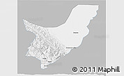 Gray 3D Map of Chapare, single color outside