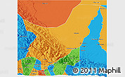 Political 3D Map of Chapare