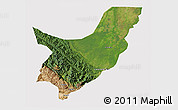 Satellite 3D Map of Chapare, cropped outside