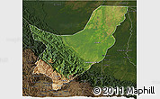 Satellite 3D Map of Chapare, darken