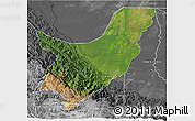Satellite 3D Map of Chapare, desaturated