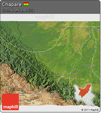Satellite 3D Map of Chapare