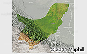 Satellite 3D Map of Chapare, lighten, semi-desaturated