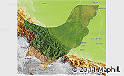 Satellite 3D Map of Chapare, physical outside