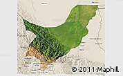 Satellite 3D Map of Chapare, shaded relief outside