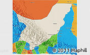 Shaded Relief 3D Map of Chapare, political outside