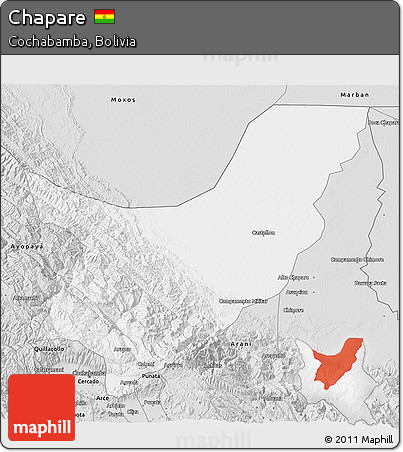 Silver Style 3D Map of Chapare