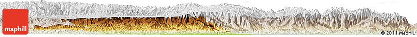 Physical Horizon Map of Chapare, lighten