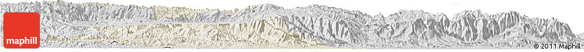 Shaded Relief Horizon Map of Chapare, desaturated Shaded Relief Horizon Map of Chapare, desaturated