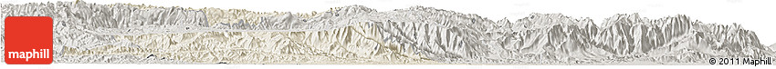 Shaded Relief Horizon Map of Chapare, semi-desaturated Shaded Relief Horizon Map of Chapare, semi-desaturated