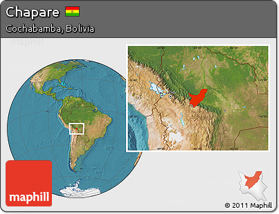 Satellite Location Map of Chapare