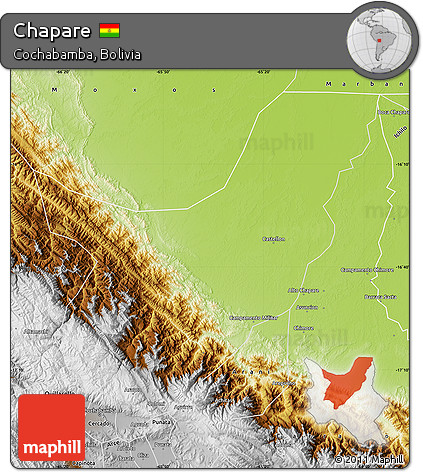 Physical Map of Chapare