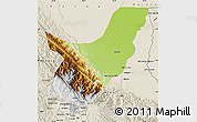 Physical Map of Chapare, shaded relief outside