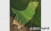 Satellite Map of Chapare, darken