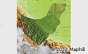 Satellite Map of Chapare, physical outside