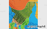 Satellite Map of Chapare, political outside