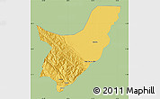 Savanna Style Map of Chapare, single color outside