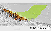 Physical Panoramic Map of Chapare, lighten, desaturated