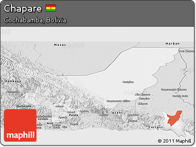 Silver Style Panoramic Map of Chapare