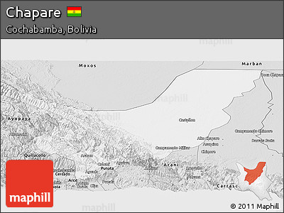 Silver Style Panoramic Map of Chapare