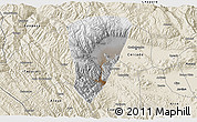 Physical 3D Map of Quillacollo, shaded relief outside